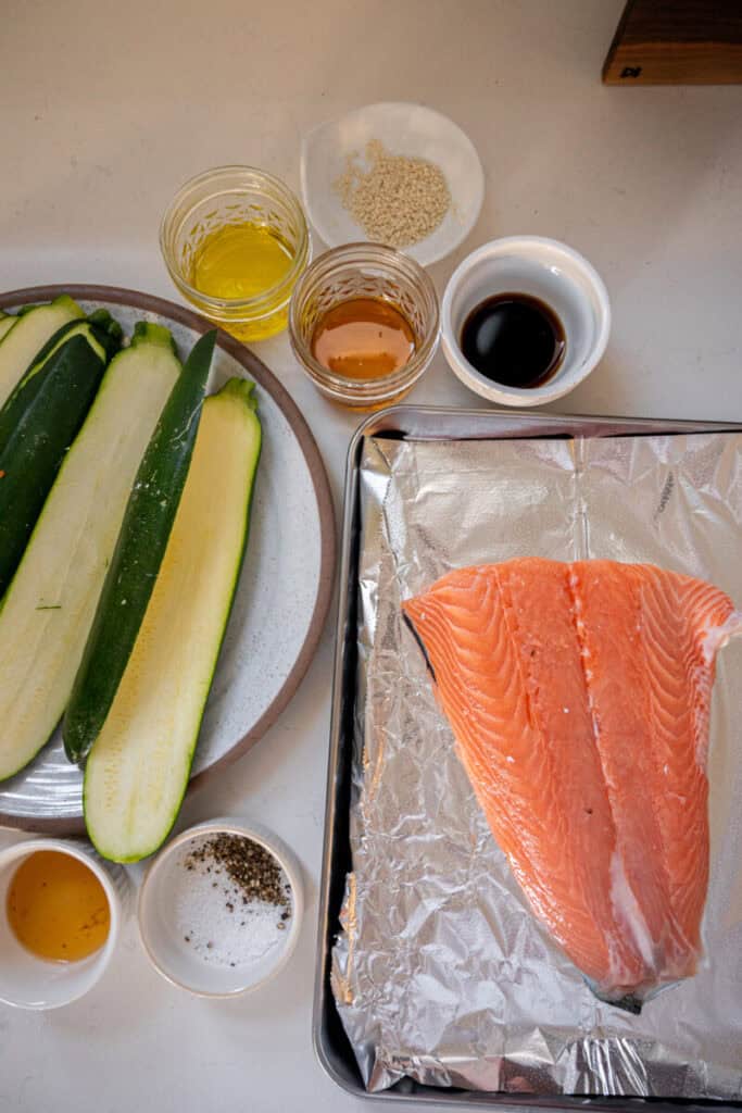 sesame salmon ingredients.