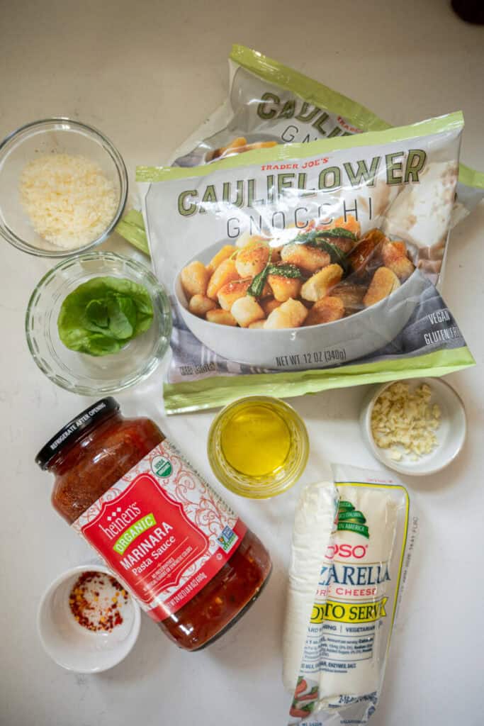 cauliflower gnocchi ingredients.