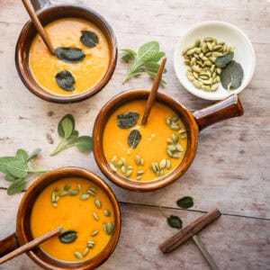 carrot and butternut squash soup.