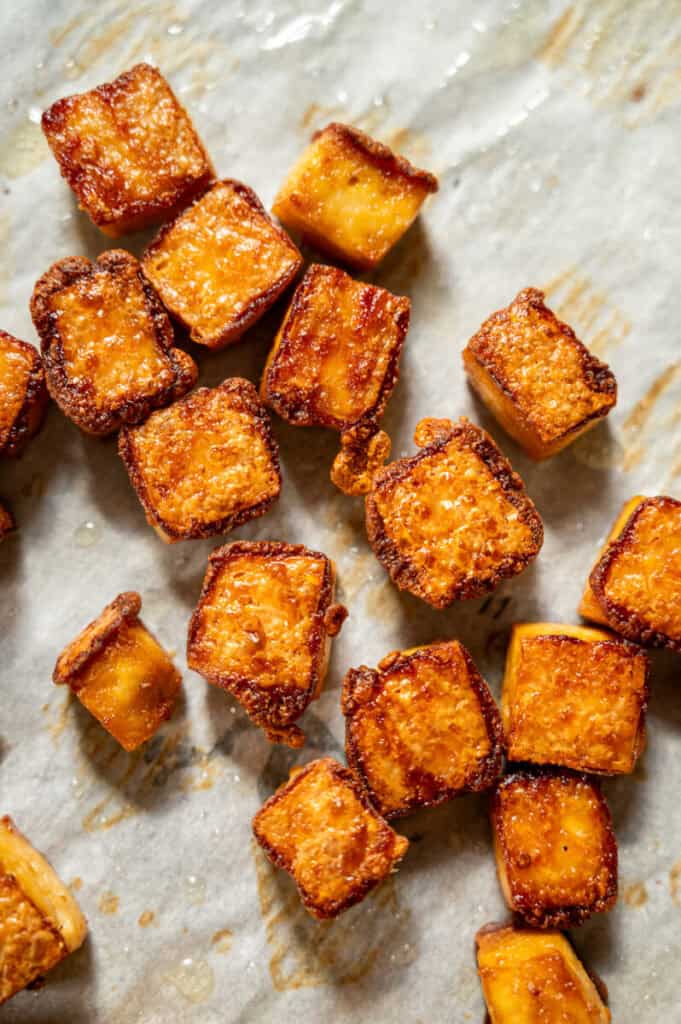 baked crispy tofu.