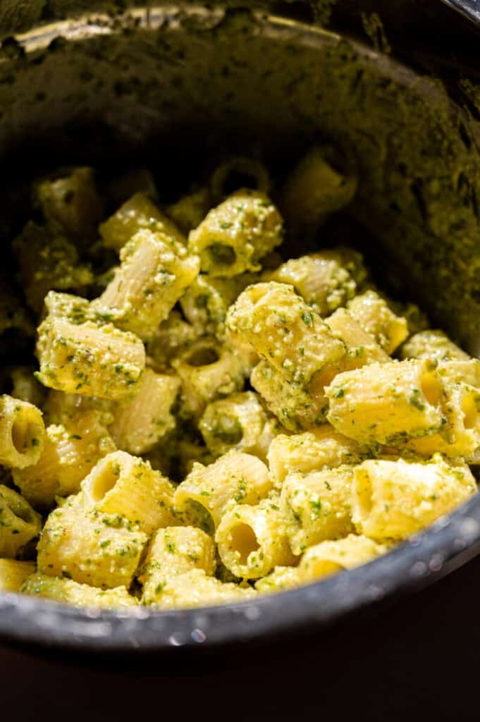 pasta with walnut pesto.