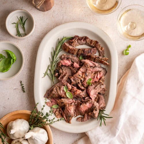 Italian marinated skirt steak.