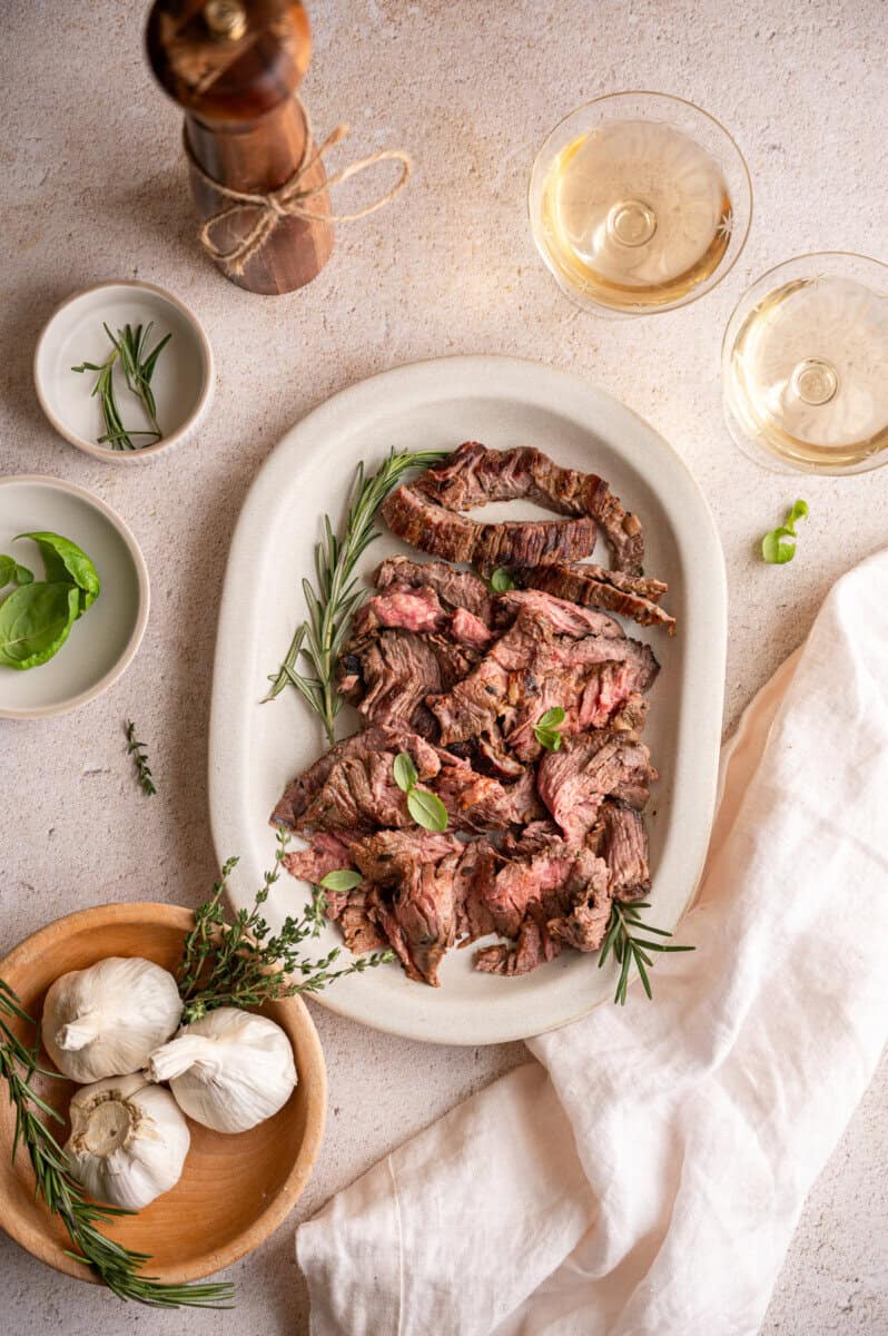 Italian marinated skirt steak.