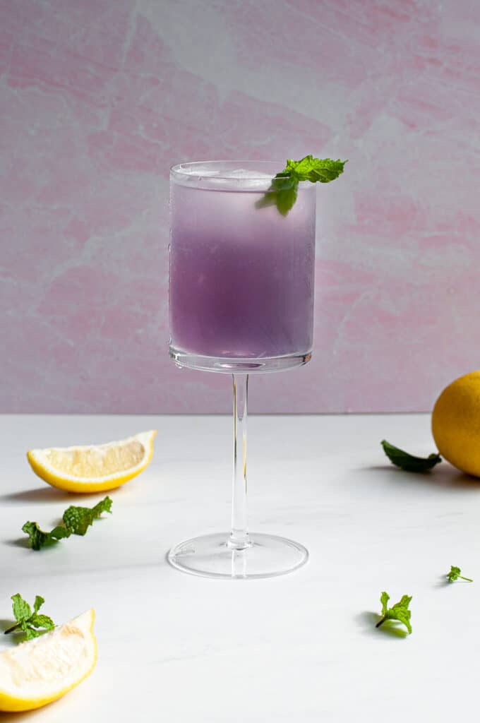 Creme De Violet Pink Lemonade Cocktail