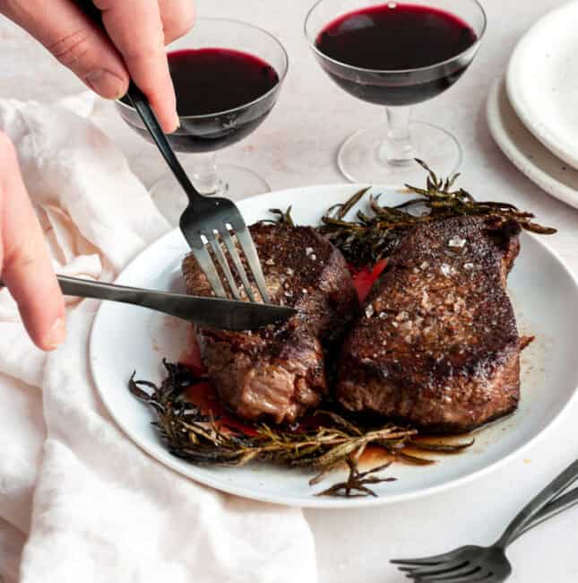 seared filet medallions.