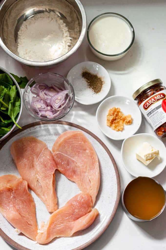 Easy Tuscan Chicken ingredients