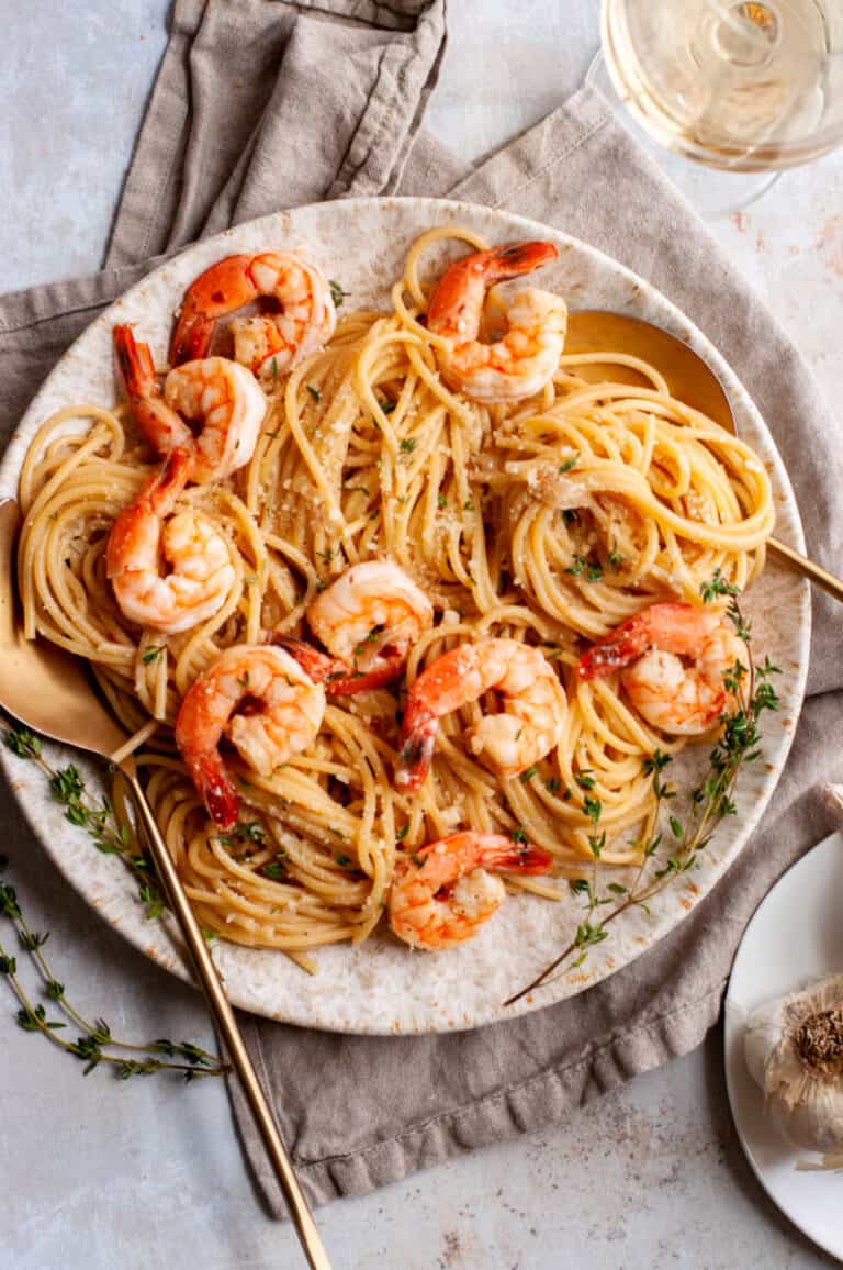 Garlic Butter Shrimp Pasta Tasting With Tina