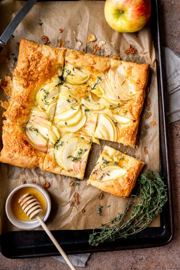 5 Ingredient Apple and White Cheddar Tart - Tasting With Tina