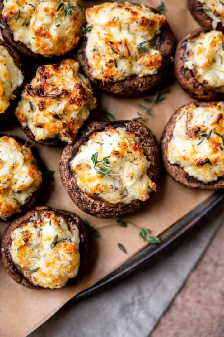 The Best Easy Cream Cheese Stuffed Mushrooms - Tasting With Tina