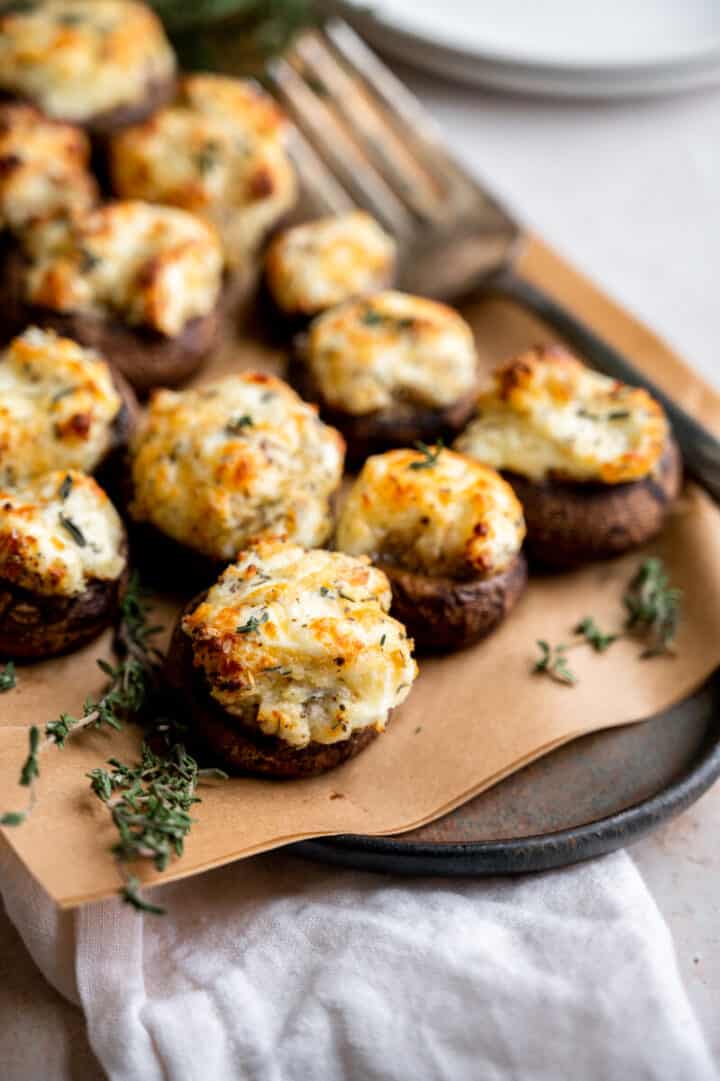 The Best Easy Cream Cheese Stuffed Mushrooms - Tasting With Tina