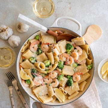 shrimp and broccoli pasta