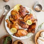 One Pan Lemon Garlic Parmesan Chicken Thighs