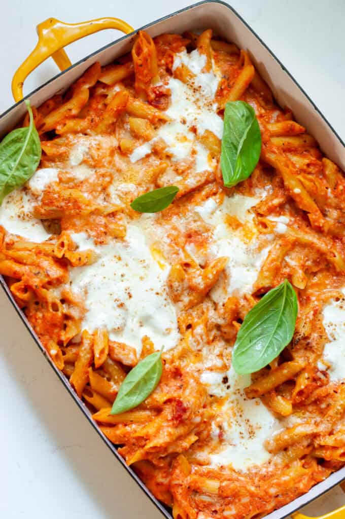 baked four cheese pasta.