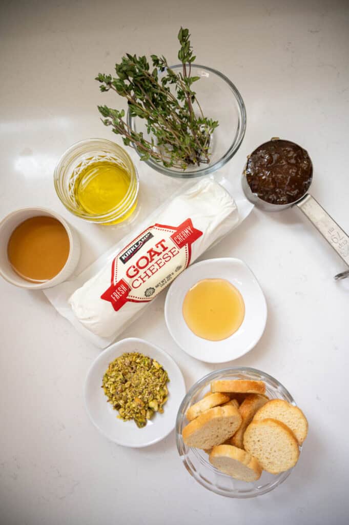 goat cheese appetizer ingredients.