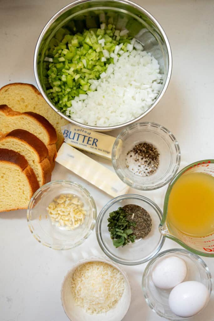 brioche stuffing ingredients.