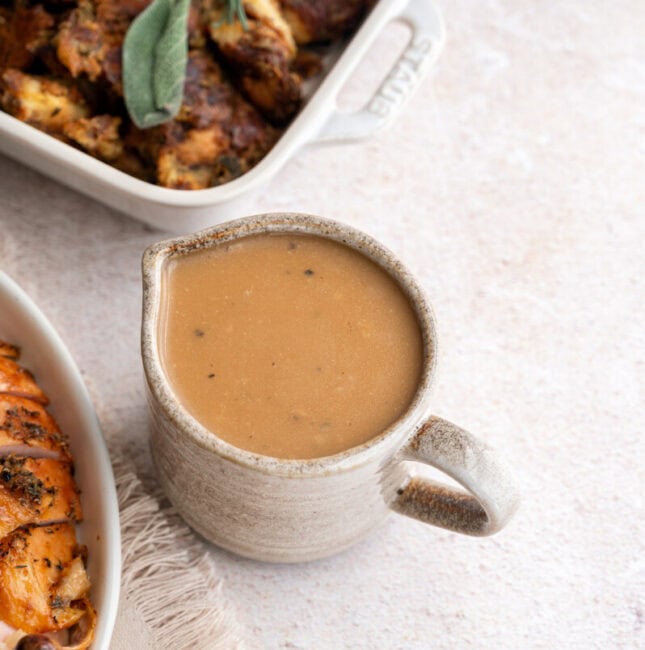 homemade brown gravy.