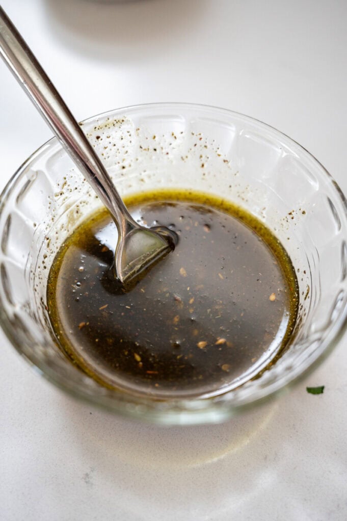za'atar and lemon dressing.