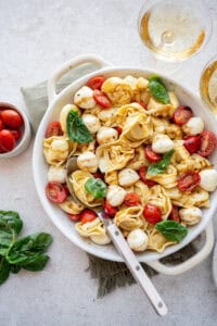 caprese tortellini salad.