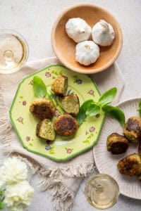 pesto chicken meatballs.