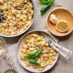pasta with butter beans.
